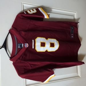Washington Redskins #8 Cousins On Field Reebok Jersey